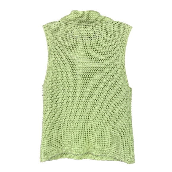 Tommy Hilfiger Mint Green Knit Cowl Neck Vest | Size M - Picture 2 of 6